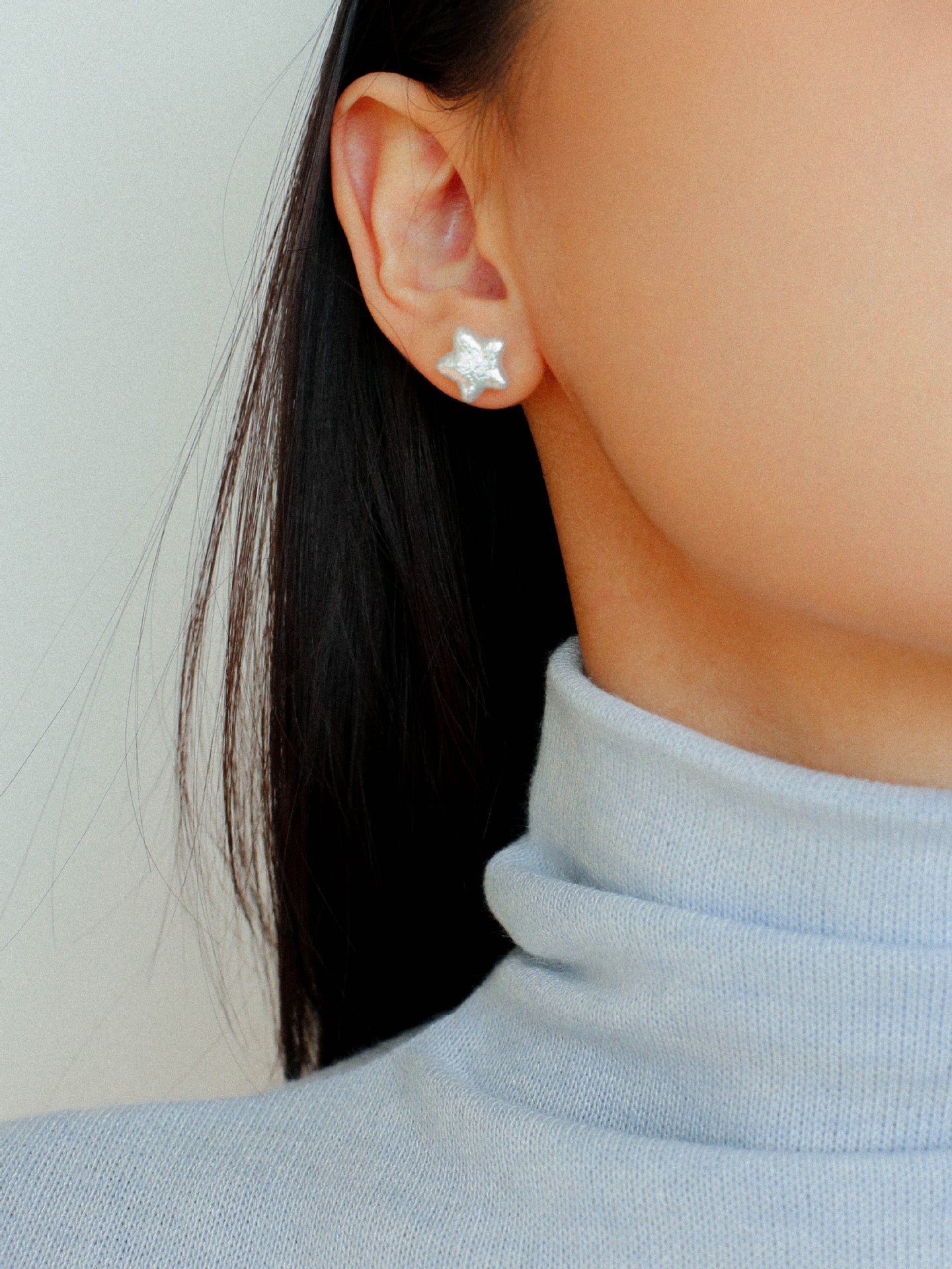 Stars Moon Baroque Pearl Stud Earrings gembea jewelry