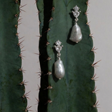 Stella Cubic Zirconia Baroque Pearl Earrings gembea jewelry
