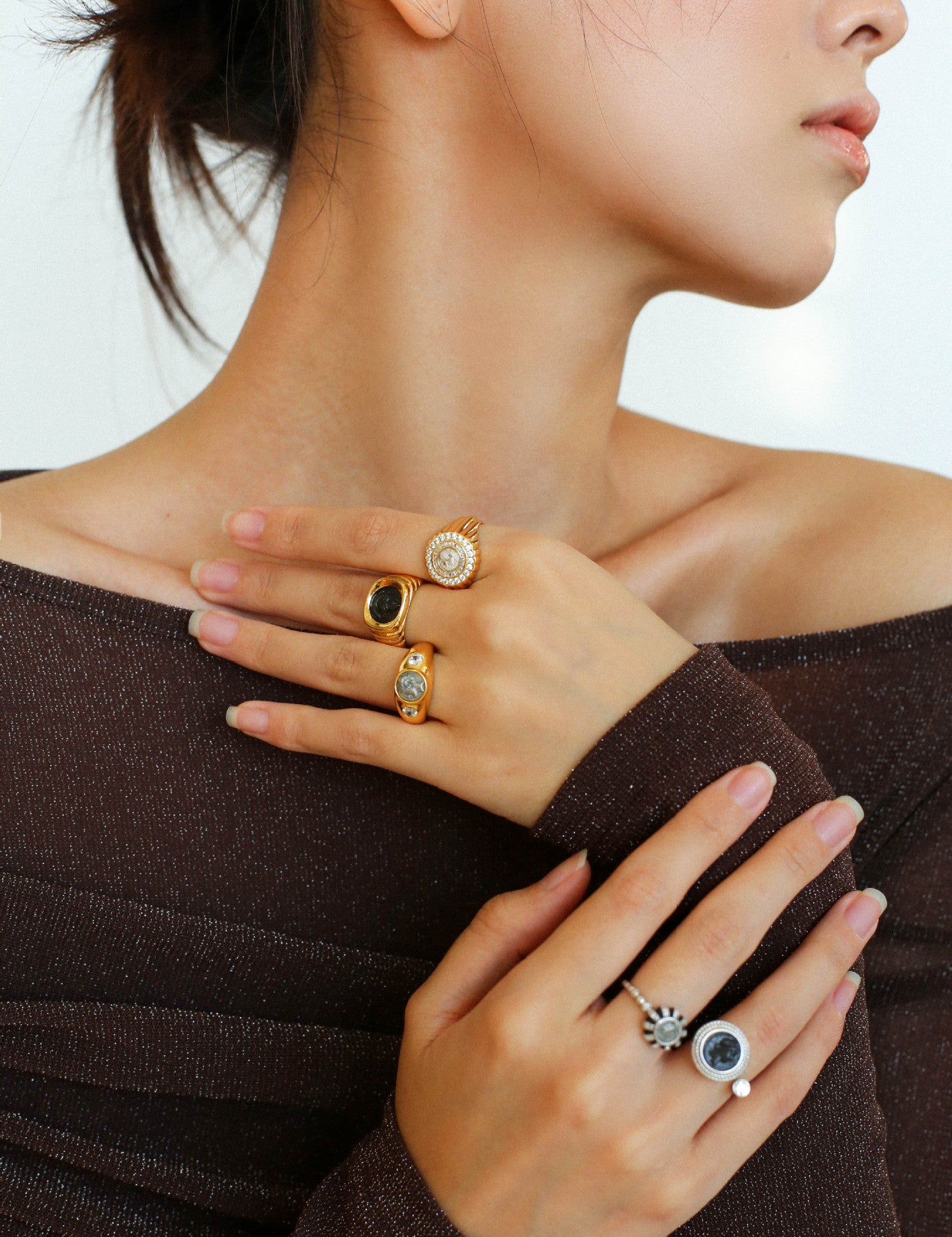 Style D Vintage Antique Spartan Coins Ring-Gembea jewelry