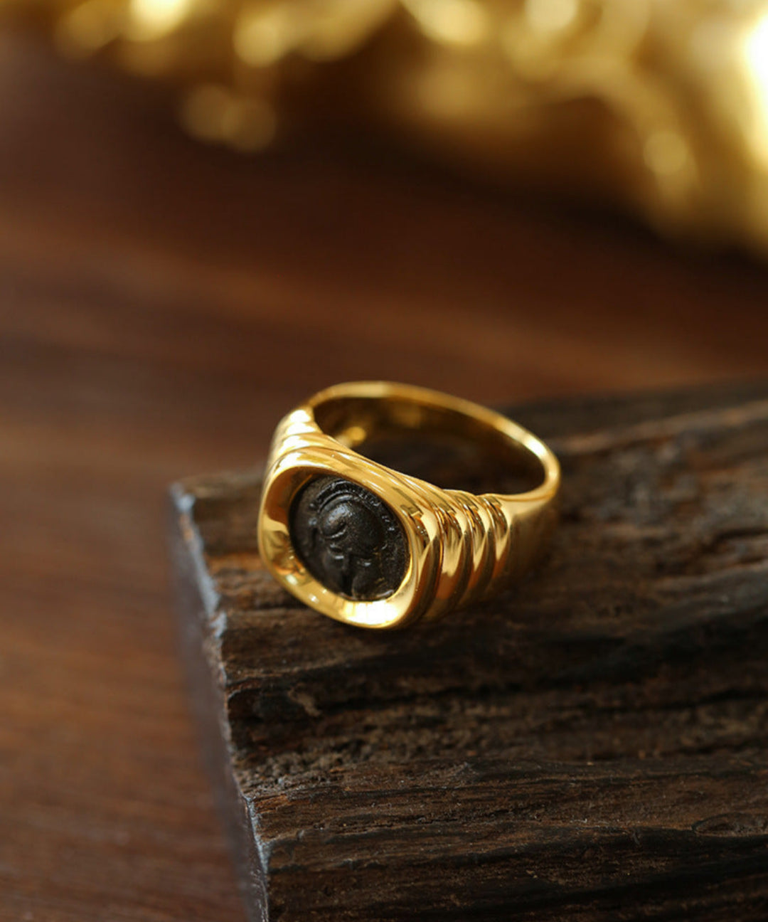 Style D Vintage Antique Spartan Coins Ring-Gembea jewelry
