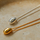 Stylish Small Water Drop Pendant Gold Silver Necklace gembea jewelry