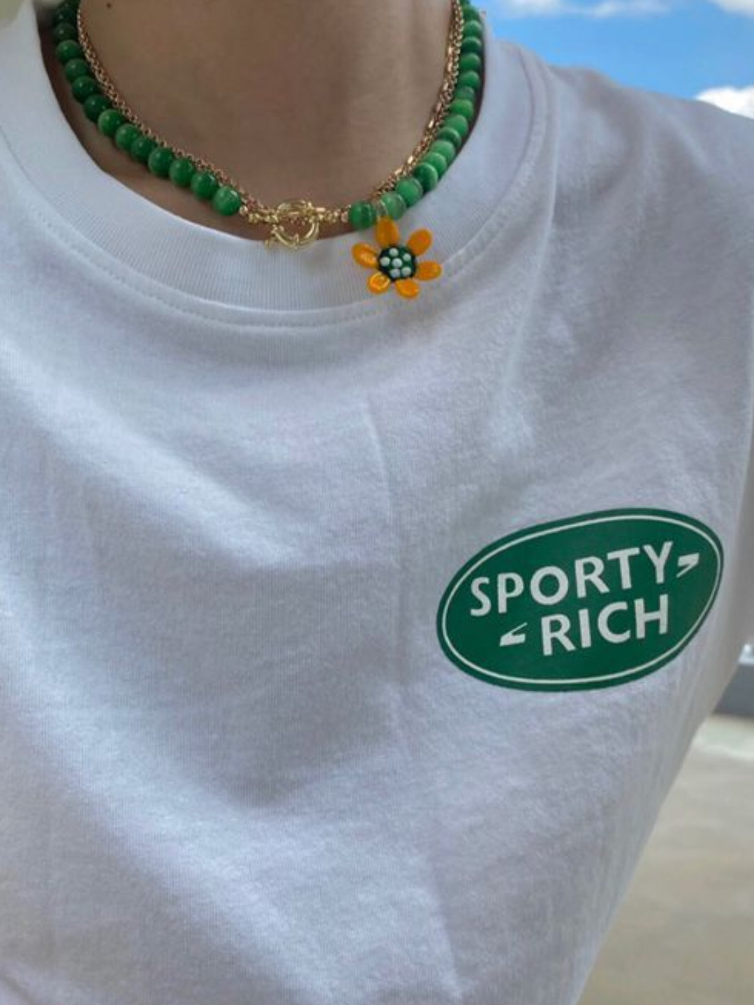 Summer Colored Cat's Eye Glass Necklace