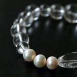 Summer Conch White Crystal Beaded Bracelet gembea jewelry