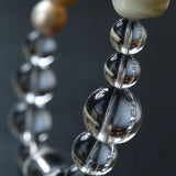 Summer Conch White Crystal Beaded Bracelet gembea jewelry