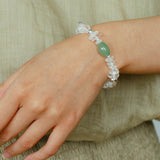 Summer Dongling Jade White Crystal Bracelet gembea jewelry