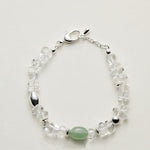Summer Dongling Jade White Crystal Bracelet gembea jewelry