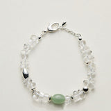Summer Dongling Jade White Crystal Bracelet gembea jewelry