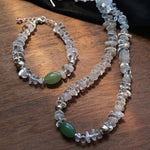 Summer Dongling Jade White Crystal Bracelet gembea jewelry