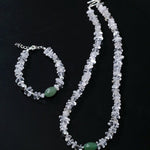 Summer Dongling Jade White Crystal Bracelet gembea jewelry