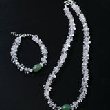 Summer Dongling Jade White Crystal Bracelet gembea jewelry