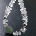 Summer Dongling Jade White Crystal Bracelet gembea jewelry