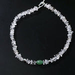 Summer Dongling Jade White Crystal Necklace gembea jewelry