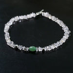 Summer Dongling Jade White Crystal Necklace gembea jewelry