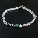 Summer Dongling Jade White Crystal Necklace gembea jewelry