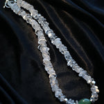 Summer Dongling Jade White Crystal Necklace gembea jewelry