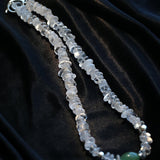 Summer Dongling Jade White Crystal Necklace gembea jewelry