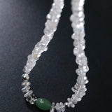 Summer Dongling Jade White Crystal Necklace gembea jewelry