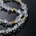 Summer Natural White Crystal Beaded Necklace gembea jewelry