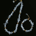 Summer Natural White Crystal Beaded bracelet gembea jewelry