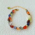 Summer Tomato Colorful Natural Stone Bracelet gembea jewelry