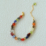 Summer Tomato Colorful Natural Stone Bracelet gembea jewelry