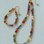 Summer Tomato Colorful Natural Stone Bracelet gembea jewelry