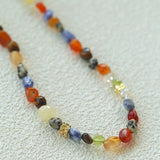 Summer Tomato Colorful Natural Stone Necklace gembea jewelry