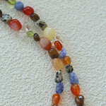 Summer Tomato Colorful Natural Stone Necklace gembea jewelry