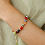 Summer Tomato Colorful Natural Stone Bracelet gembea jewelry