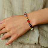 Summer Tomato Colorful Natural Stone Bracelet gembea jewelry