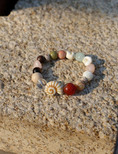 Summer Vacation Conch Shell Beaded Bracelet gembea jewelry