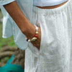 Summer Vacation Conch Shell Beaded Bracelet gembea jewelry