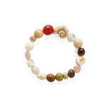 Summer Vacation Conch Shell Beaded Bracelet gembea jewelry