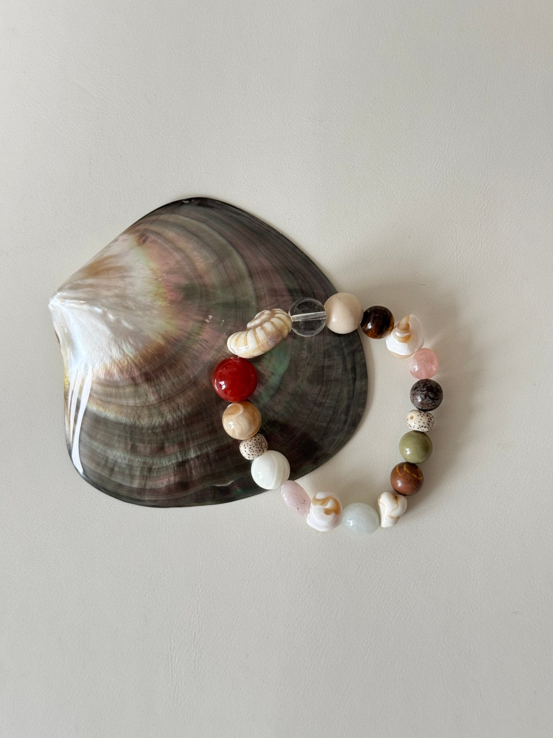 Summer Vacation Conch Shell Beaded Bracelet gembea jewelry