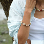 Summer Vacation Conch Shell Beaded Bracelet gembea jewelry
