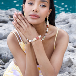 Summer Vacation Conch Shell Beaded Necklace gembea jewelry