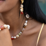 Summer Vacation Conch Shell Beaded Necklace gembea jewelry