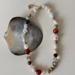 Summer Vacation Conch Shell Beaded Necklace gembea jewelry