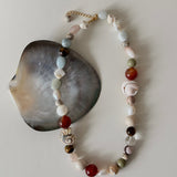 Summer Vacation Conch Shell Beaded Necklace gembea jewelry