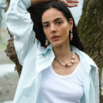 Summer Vacation Conch Shell Beaded Necklace gembea jewelry