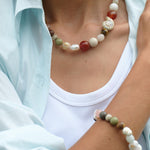 Summer Vacation Conch Shell Beaded Necklace gembea jewelry