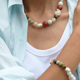 Summer Vacation Conch Shell Beaded Necklace gembea jewelry