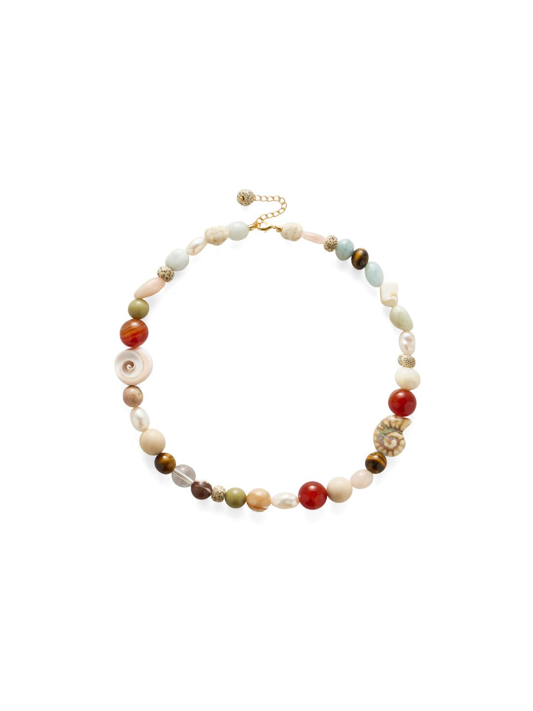 Summer Vacation Conch Shell Beaded Necklace gembea jewelry