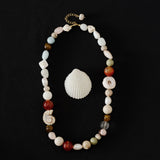 Summer Vacation Conch Shell Beaded Necklace gembea jewelry