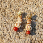 Summer Vacation Conch Shell Drop Earrings gembea jewelry