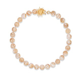 Sun Golden Conch Shell Bead Necklace gembea jewelry