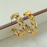Sun Knot Gold Silver Hoop Earrings gembea jewelry