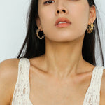 Sun Knot Gold Silver Hoop Earrings gembea jewelry