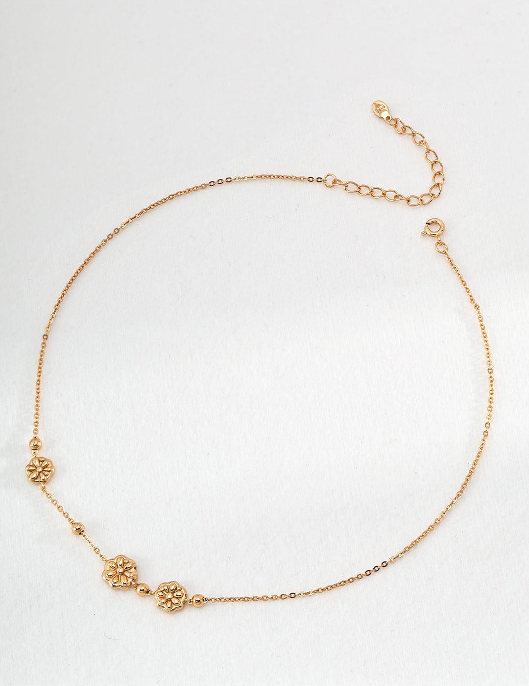 Sunflower Eye Sterling Silver Chain Necklace - Gembea Jewelry