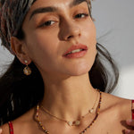 Sunflower Eye Sterling Silver Chain Necklace - Gembea Jewelry